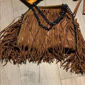 Steve Madden fringe bag with extra strap